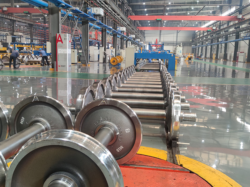 Effect of Railway Wheel Set Shot Blasting Machine-03