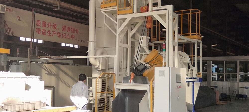 Incline Drum Shot Blasting Machine