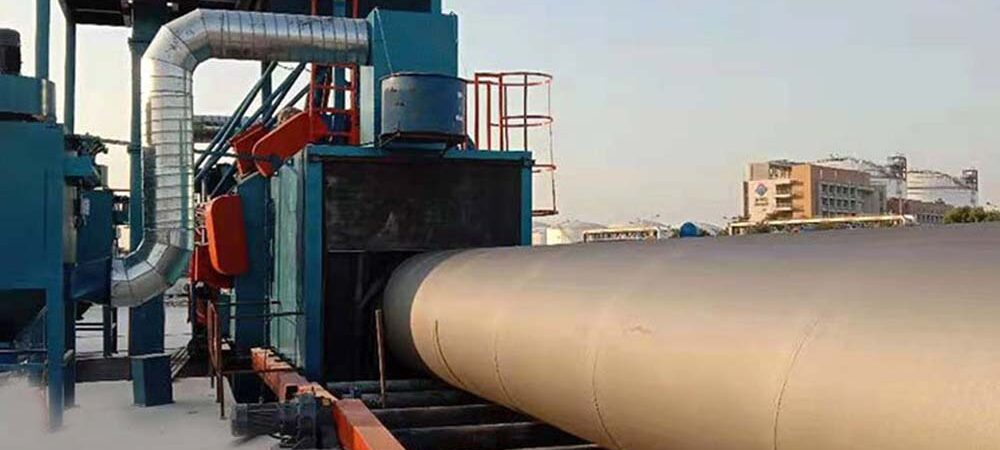 Steel Pipe External Shot Blasting Machine