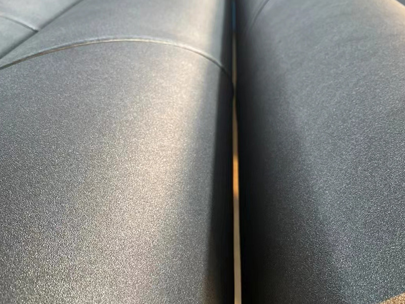 Effect of shot blasting machine on outer wall of steel pipe