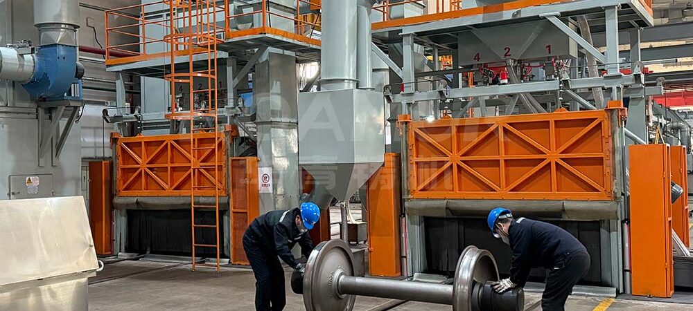 Railway Wheel Set Shot Blasting Machine | Specialized Rail Solution