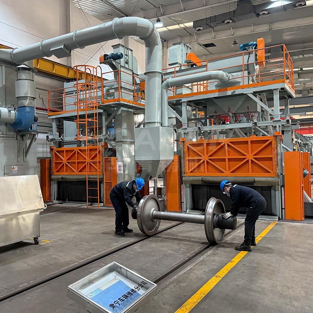 Railway Wheel Set Shot Blasting Machine | Specialized Rail Solution