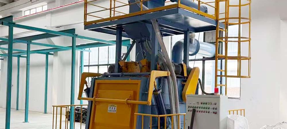 Rubber Tumble Belt Shot Blasting Machine for Small Parts