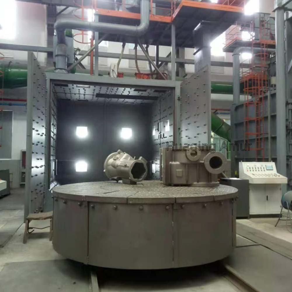 Automated Trolley Type Shot Blasting Machine