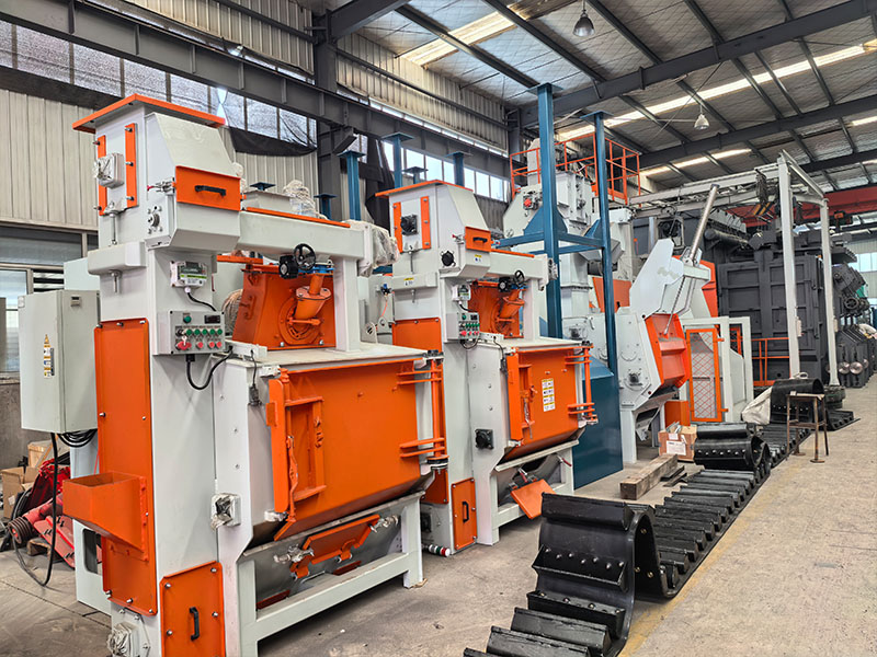 Corporate News 33 Integrated tumble belt shot blasting machine with monoblock dust collector ready for overseas dispatch