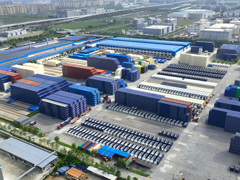 High volume ISO shipping container manufacturing shop and automated paint line