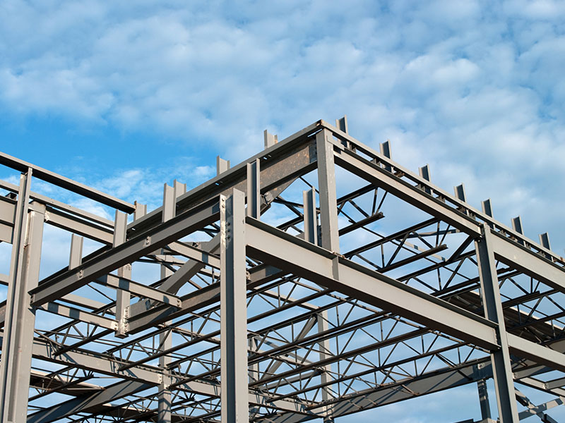 Industry Insights 67 Modern commercial high rise building with heavy structural steel frame