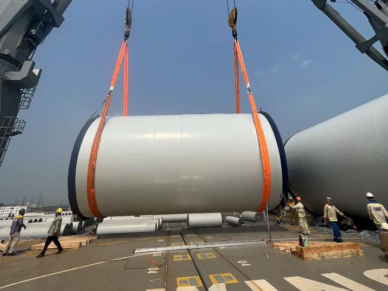 Surface Profile Uniformity in Wind Tower Section Blasting: Balancing Coating Adhesion Against Premature Fatigue Cracking 3 wind tower section shot blasting process 3