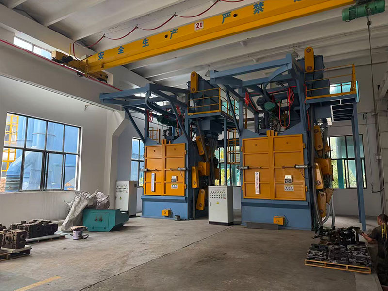 Standard Single Double Hook Shot Blasting Machine