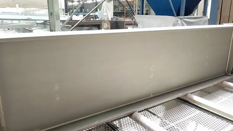 h beam weldment complete shot blasting
