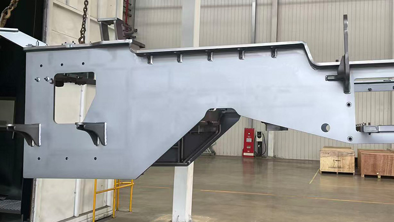 huaqing heavy machinery weldments shot blasting