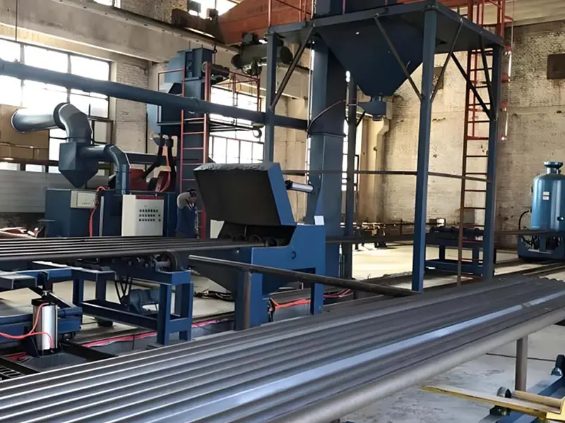 steel pipe internal blasting machine