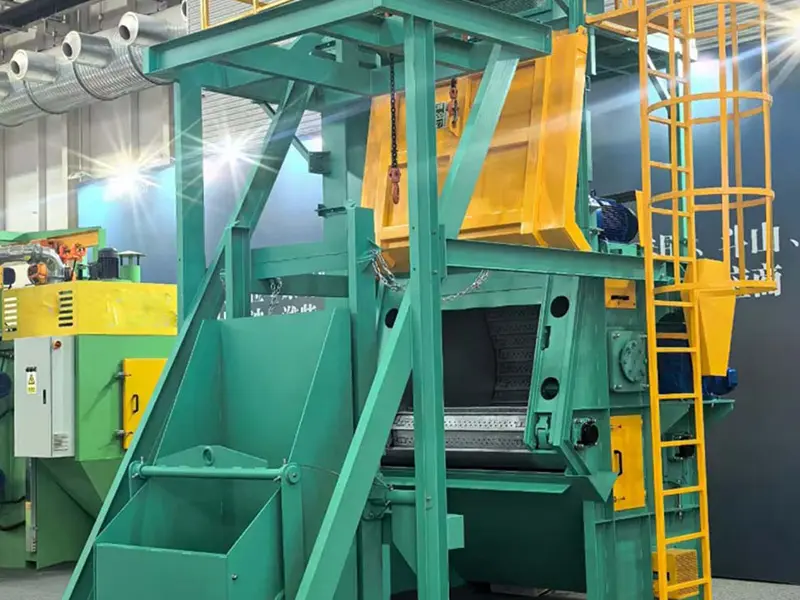 steel tumble belt shot blasting machine