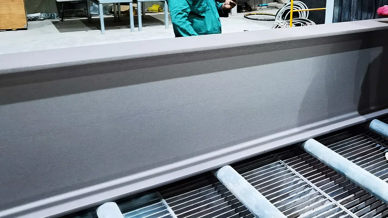 Cleaned H-beam structural steel