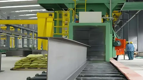 QH69 Roller Conveyor Shot Blasting Machine for Structural Steel