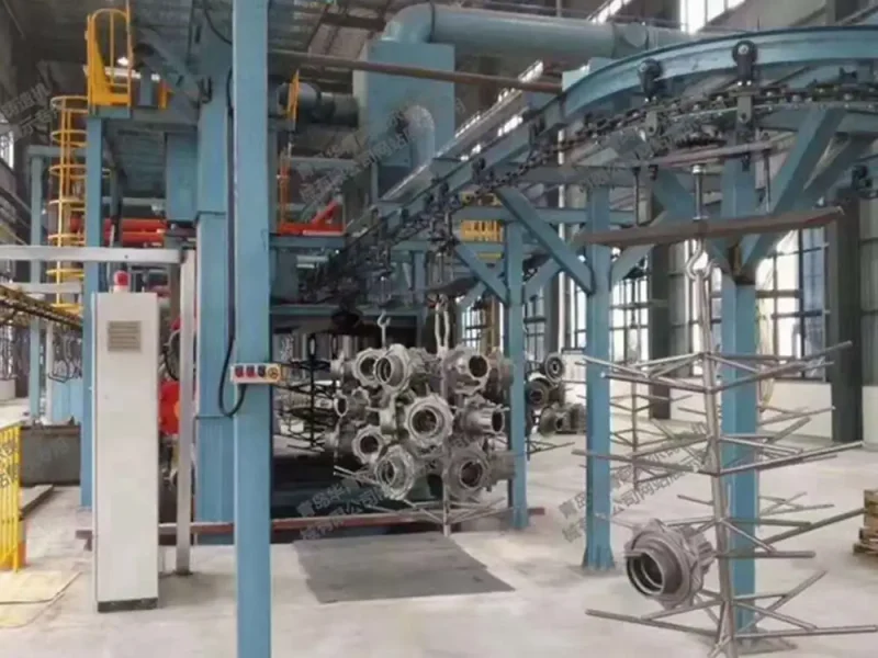Overhead Conveyor Shot Blasting Machine