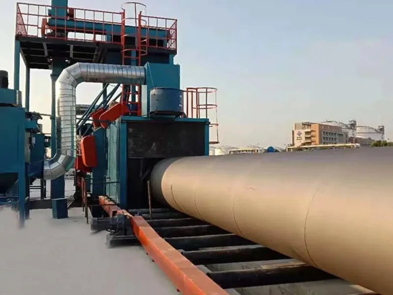 Steel Pipe External Shot Blasting Machine