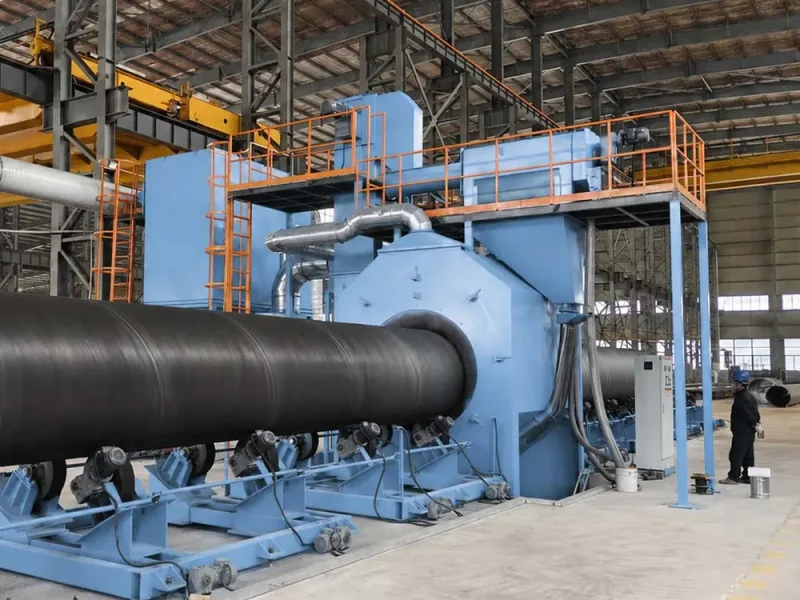 Steel Pipe External Shot Blasting Machine