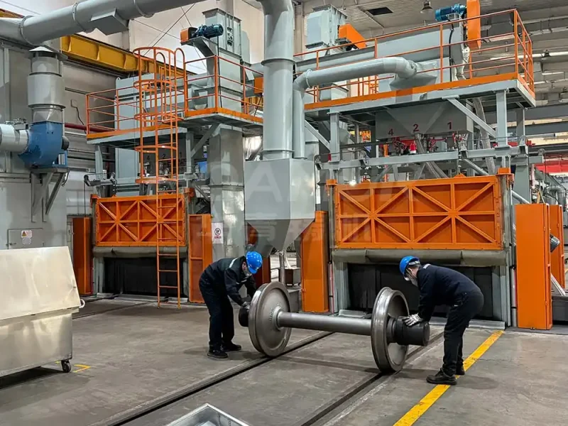 Railway Wheel Set Shot Blasting Machine | Specialized Rail Solution