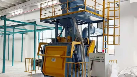 Rubber Tumble Belt Shot Blasting Machine for Small Parts