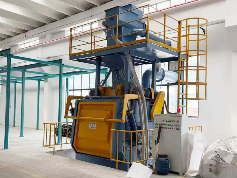 Rubber Tumble Belt Shot Blasting Machine for Small Parts