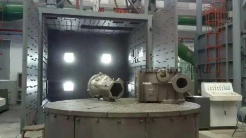 Automated Trolley Type Shot Blasting Machine