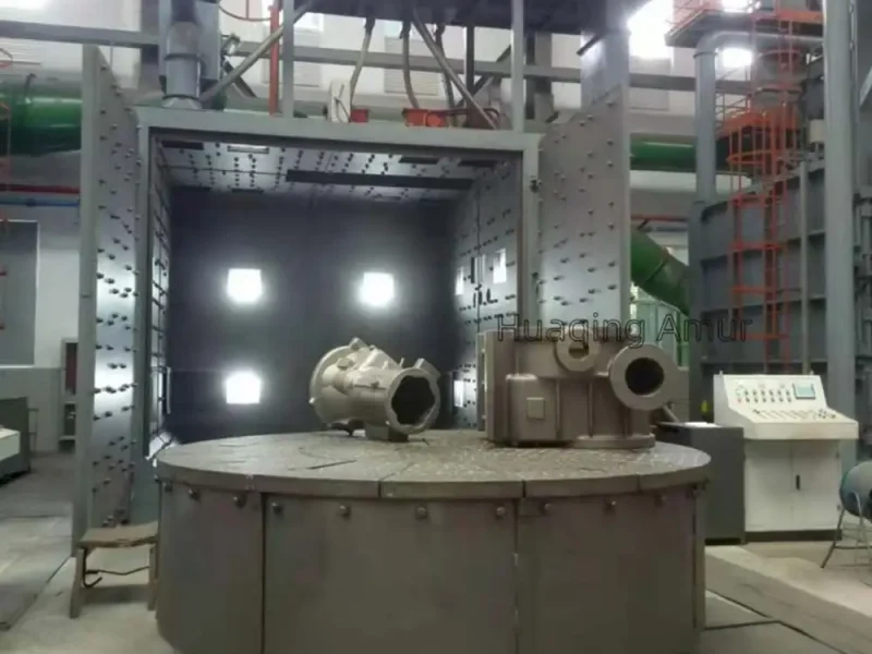 Automated Trolley Type Shot Blasting Machine